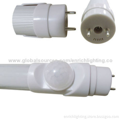 2ft IR Motion Sensor T8 LED Tubes with 85 to 265V AC Input Voltage and 140° Inductive Angle